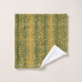 Poster de animal de peau de serpent vert jaune (Gant de toilette)