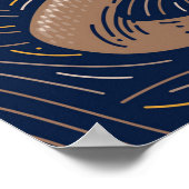 Poster de animal de serpent Zodiac | Impression de (Coin)