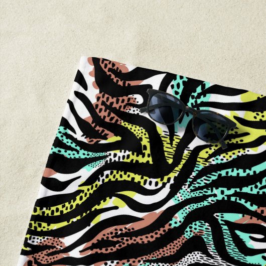 Poster de animal de serviettes de plage (En situation)