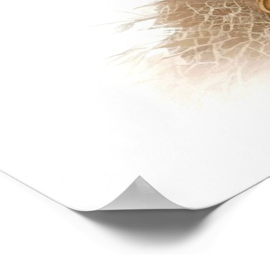 Poster de animal de vache bébé mignon (Coin)