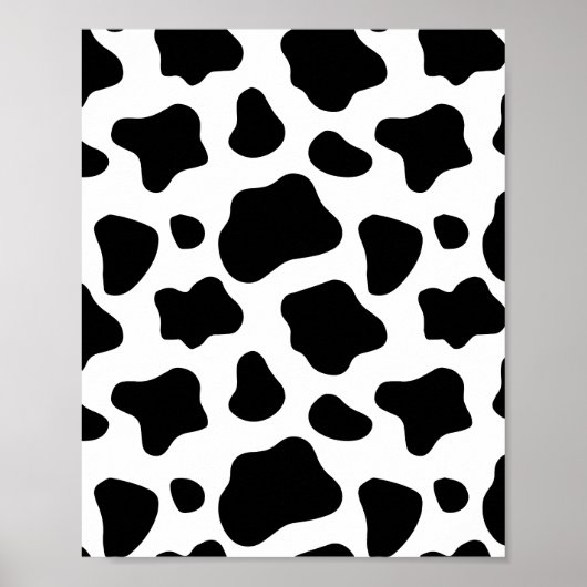 Poster de animal de vaches motif de points de vach (Devant)