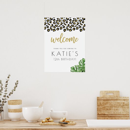 Poster de animal Faisons une Affiche de bienvenue  (Cuisine)