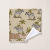 Poster de animal garçon, zèbre nature animale afri (Gant de toilette)