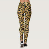 Poster de animal Gold Leopard Leggings (Dos)