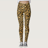 Poster de animal Gold Leopard Leggings (Devant)