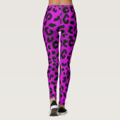 Poster de animal Gold Purple Black Leggings (Dos)