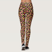 Poster de animal Jaguar rose de Leggings léopard o (Dos)