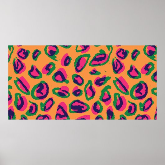 Poster de animal léopard d'aquarelle (Devant)