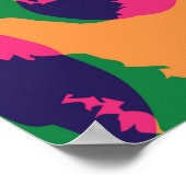 Poster de animal léopard d'aquarelle (Coin)