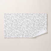 Poster de animal léopard gris clair moderne (Serviette à main)