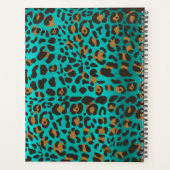 Poster de animal Leopard Turquoise Turquoise (Dos)