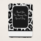 Poster de animal mariage faveur merci tag (Dos)