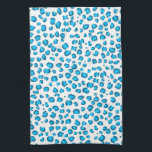 Poster de animal Motif moderne Blue Leopard<br><div class="desc">Décorez votre cuisine avec cette serviette cool. Fait un grand ménage ou un cadeau mariage! Vous pouvez le customiser et ajouter du texte. Consultez ma boutique pour plus de couleurs et de motifs !</div>