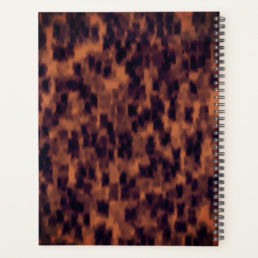 Poster de animal Motif Tortoise Shell Nom du monog (Dos)