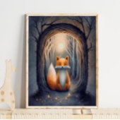 Poster de animal mystique Forest Fox | Impression