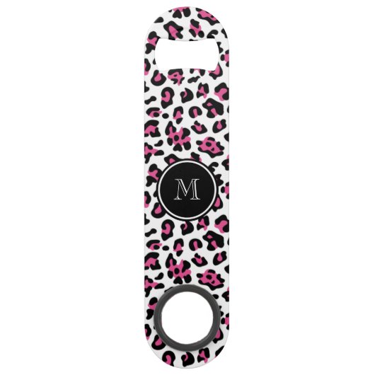 Poster de animal noir de léopard de roses indien (Devant)