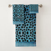 Poster de animal noir et bleu (En situation)