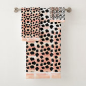 Poster de animal noir et rose (En situation)