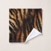 Poster de animal Orange Black Tiger Stripes (Gant de toilette)