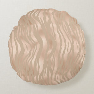 Poster de animal ronde satin Coussin de luxe