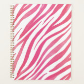 Poster de animal sauvage rose Zebra Stripes (Devant)