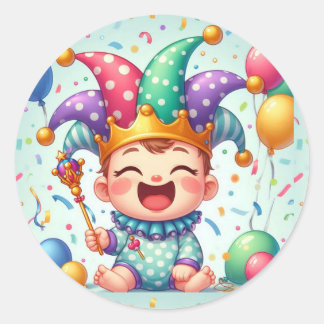 poster de baby joker et étiquette