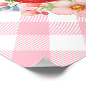 Poster de Baby shower Berry Sweet (Coin)