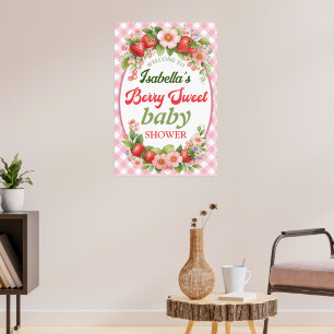 Poster de Baby shower Berry Sweet