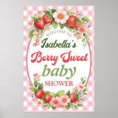 Poster de Baby shower Berry Sweet (Devant)