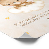 Poster de Baby shower  de couches Brown (Coin)