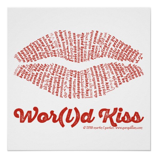 Poster de baiser Wor(l)d (Devant)