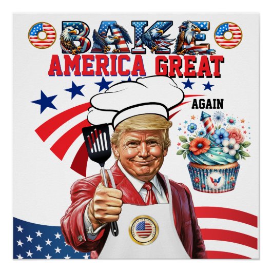 Poster de BAKE America Great Again (Devant)