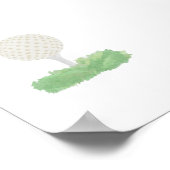 Poster de balle de golf Watercolor (Coin)