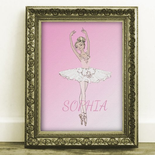 Poster de Ballerina Personal Pink Girls