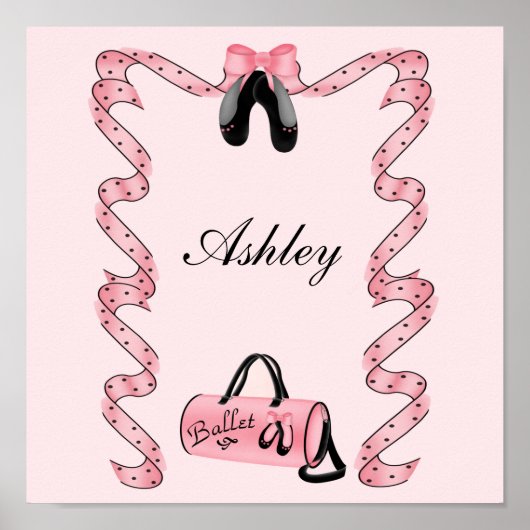 Poster de ballet personnalisable (Devant)