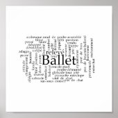 Poster de ballet Word Cloud (Devant)