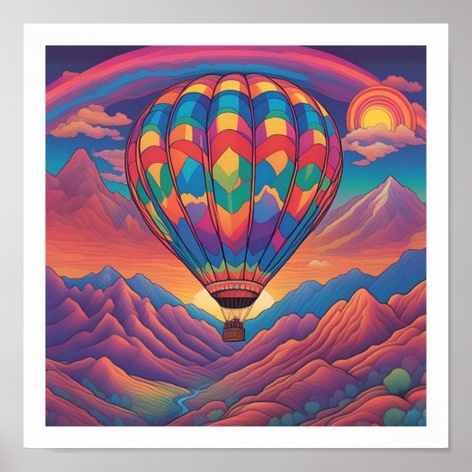 Poster de ballon à air chaud (Devant)