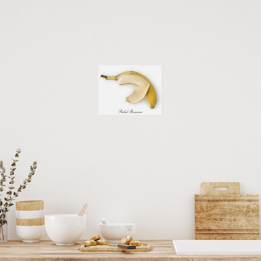 Poster de banane décorée (Cuisine)