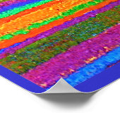 Poster de bandes multicolores (Coin)