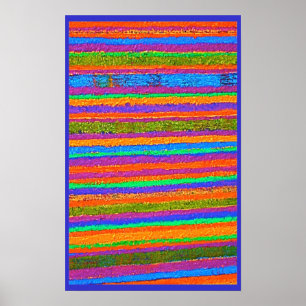 Poster de bandes multicolores