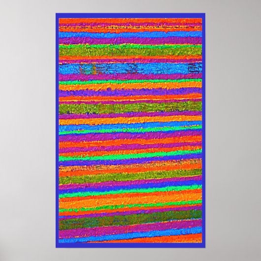 Poster de bandes multicolores (Devant)