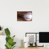Poster de base-ball et de sport de gant (Bureau à domicile)