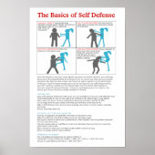 Poster de base de l'autodéfense mis à jour (Devant)