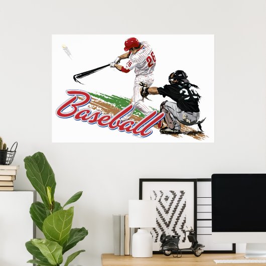 Poster de baseball (Bureau à domicile)