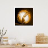 Poster de baseball Artwork Imprimer Poster de spor (Cuisine)