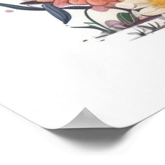 Poster de baseball de mignonne chiot (Coin)