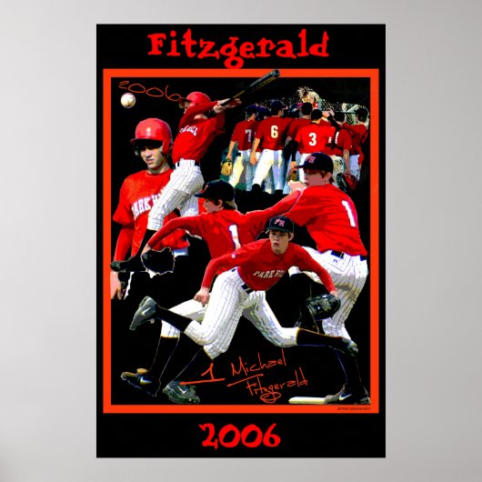 Poster de baseball Fitzgerald Freshman (Devant)