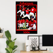 Poster de baseball Johanson Freshman (Bureau à domicile)