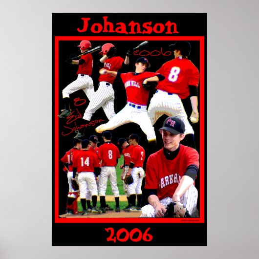 Poster de baseball Johanson Freshman (Devant)