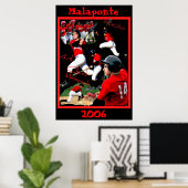 Poster de baseball Malaponte Freshman (Bureau à domicile)